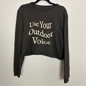 Outdoor Voices Use Your Outdoor Voice ACLU Long Sleeve T Shirt